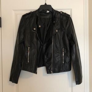 H&M Faux Leather Moto Jacket